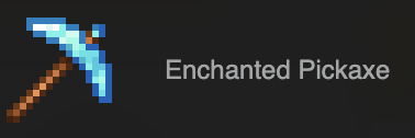 Enchanted Pickaxe symbol